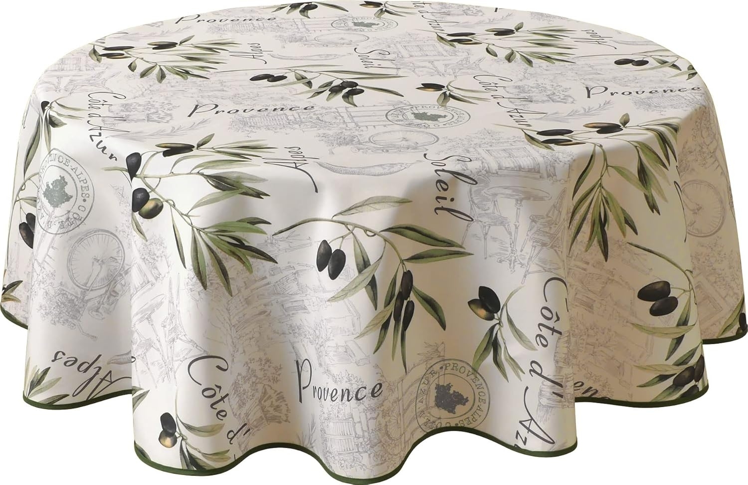 Le linge de Jules Tischdecke, schmutzabweisend, Provence, oval, 150x240 cm Bild 1