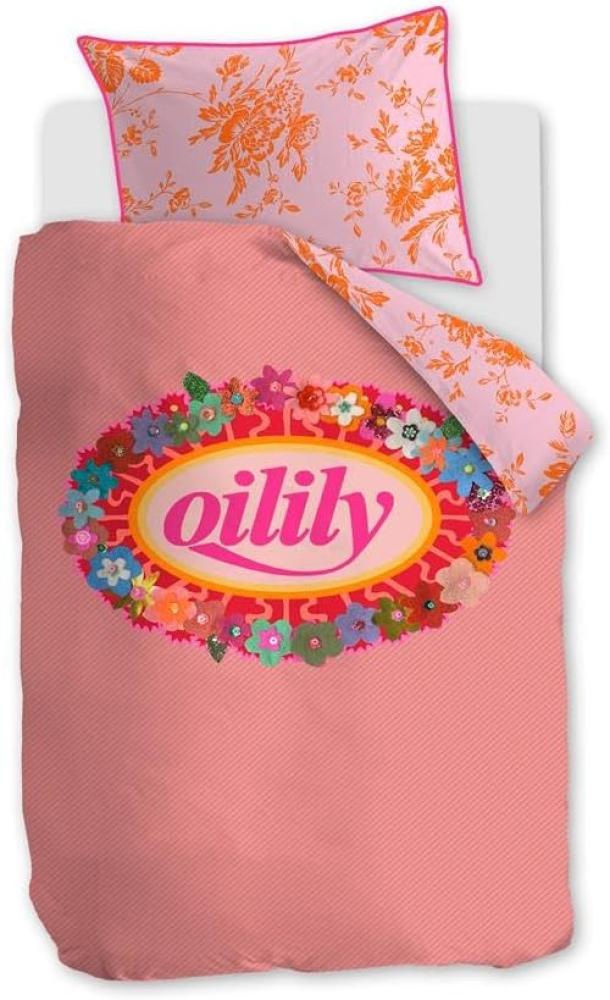 Oilily Renforcé Bettwäsche Prom Flowers Pink 100X135 100 x 135 cm + 1x 40 x 60 cm 1 Bettbezug, 1 Kissenbezug Rosa Bild 1