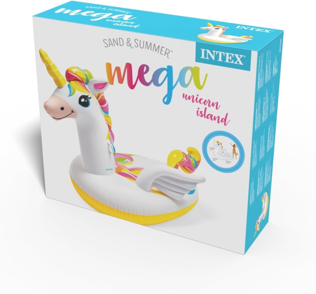 Intex Mega Unicorn Island weiß, bunt Bild 1