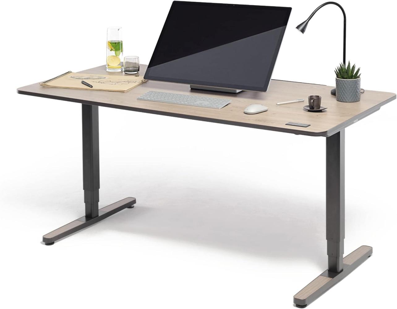 Yaasa Desk Pro II Elektrisch Höhenverstellbarer Schreibtisch, 180x80 cm, Eiche, mit Speicherfunktion und Kollisionssensor Bild 1