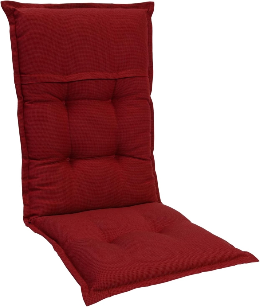 Elbe Polsterauflage Sesselauflage Hochlehner Gartenstuhl 50 x 120 x 8 cm Grau / Anthrazit Bild 1