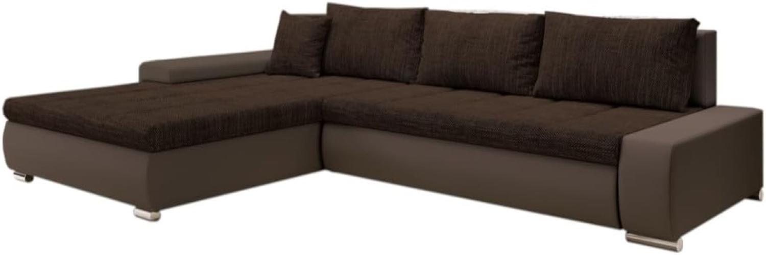 Ecksofa SCANIA, 297 x 80 x 214, berlin 02/braun Eco-Leder, rechts Bild 1