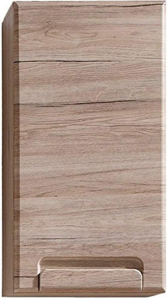 Badmöbel Hängeschrank Malea Eiche San Remo hell 37x77 cm Bild 1