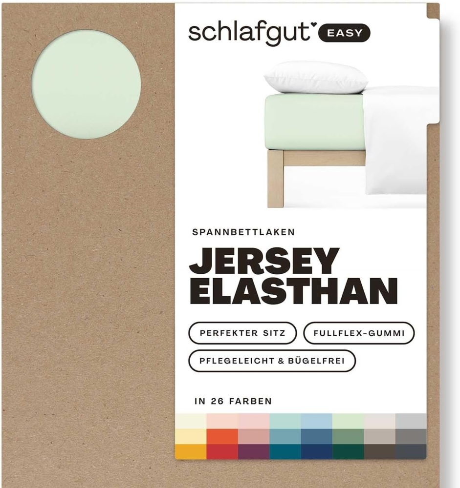 Schlafgut Spannbettlaken EASY Jersey Elasthan, Jersey, Gummizug: rundum, (1 Stück), MADE IN GREEN by OEKO-TEX® Bild 1