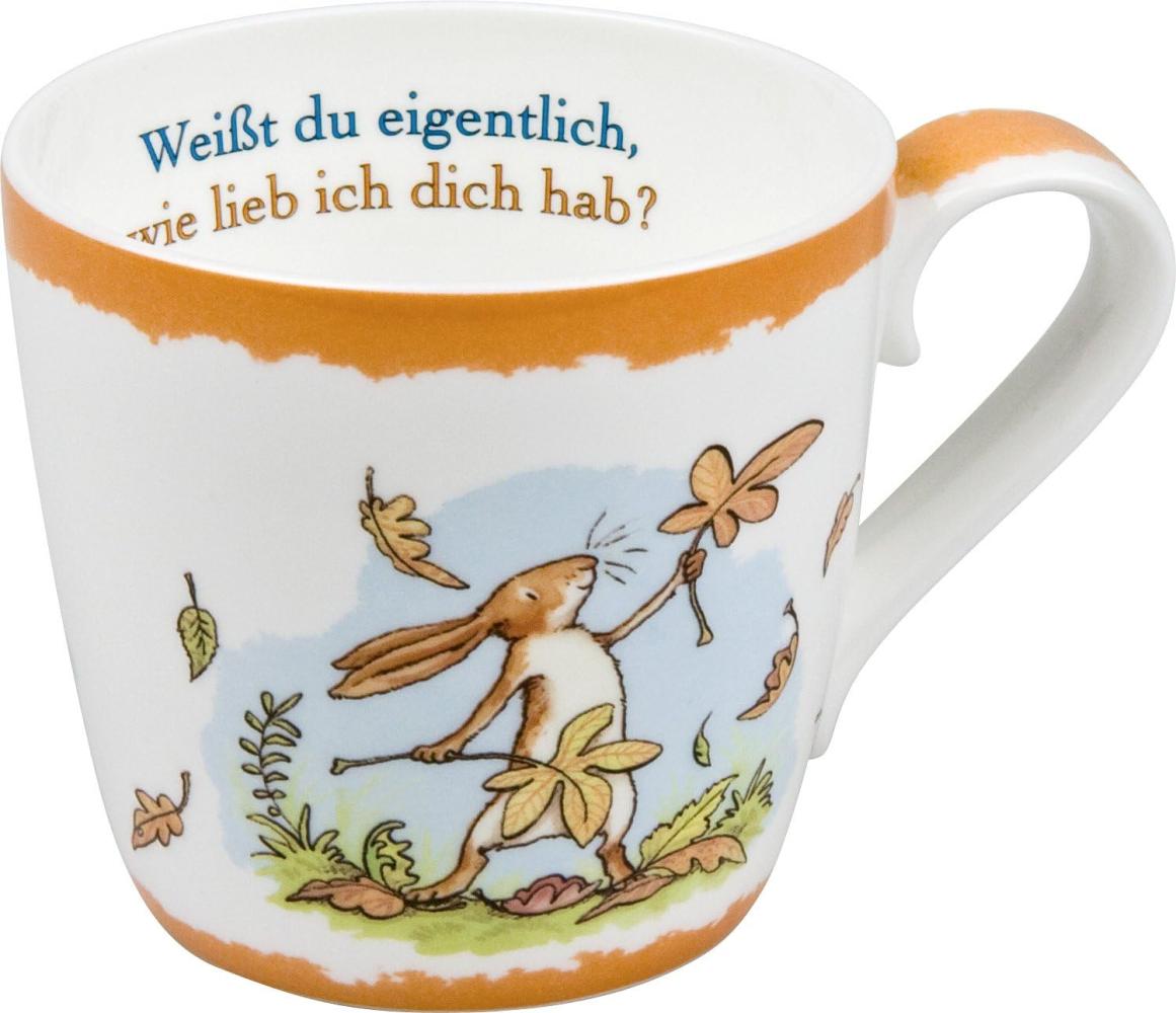 Könitz Weißt Du Eigentlich Becher, Herbst, Tasse, Kaffeetasse, Bone China, Hasen, 415 ml, 11 2 057 1533 Bild 1