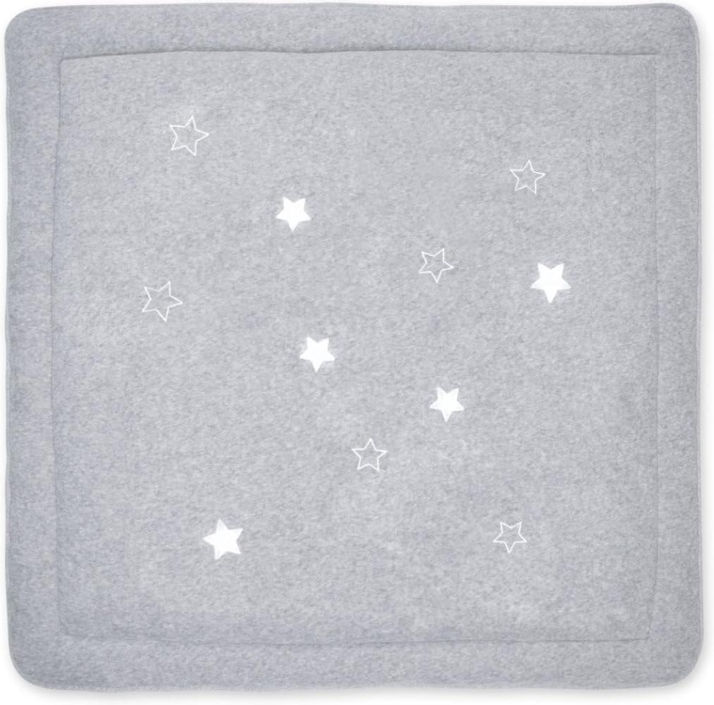 Bemini by Baby Boum Laufgittereinlage / Krabbeldecke STARY mixed grey 100x100 cm ,grau Bild 1