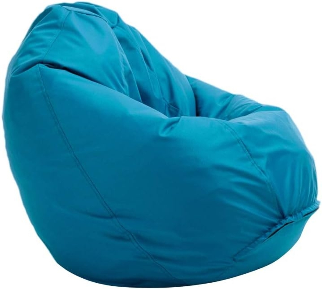 Bruni Sitzsack Classico M in Lichtblau – Sitzsack mit Innensack zum Zocken & Lesen, Abnehmbarer Bezug, lebensmittelechte EPS-Perlen als Bean-Bag-Füllung, aus Deutschland Bild 1