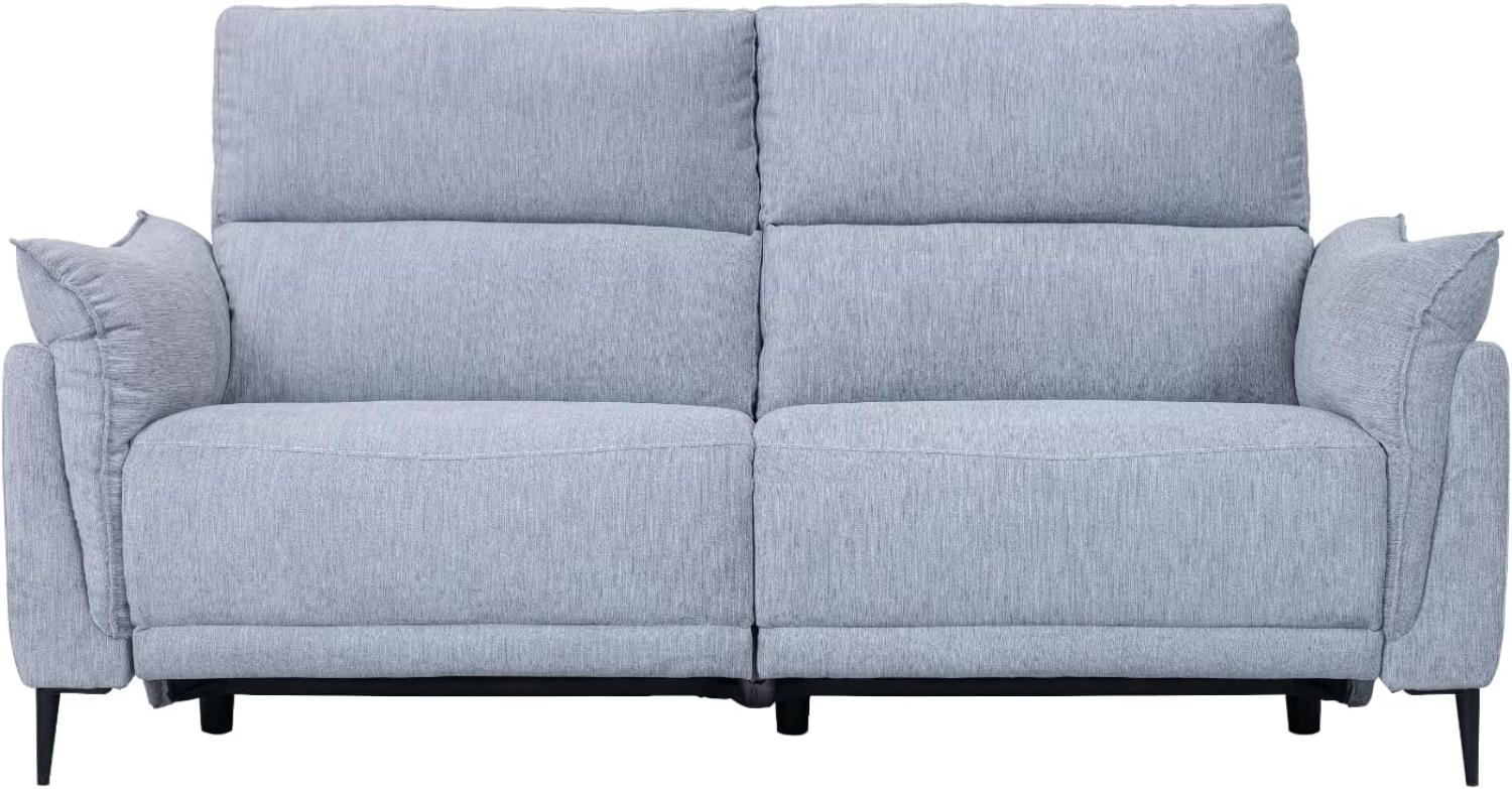 3-Sitzer Elektrisch Relaxsofa Barcelona - Grau Stoff Bild 1