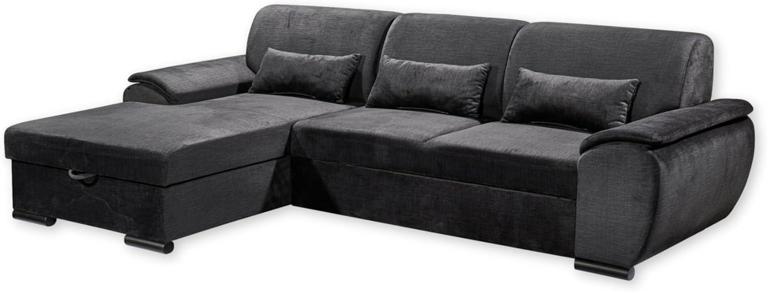 ED EXCITING DESIGN Ecksofa Tampa L-Form, frei im Raum stellbar, mit Bettkasten, Schlaffunktion, 3 Nierenkissen Bild 1