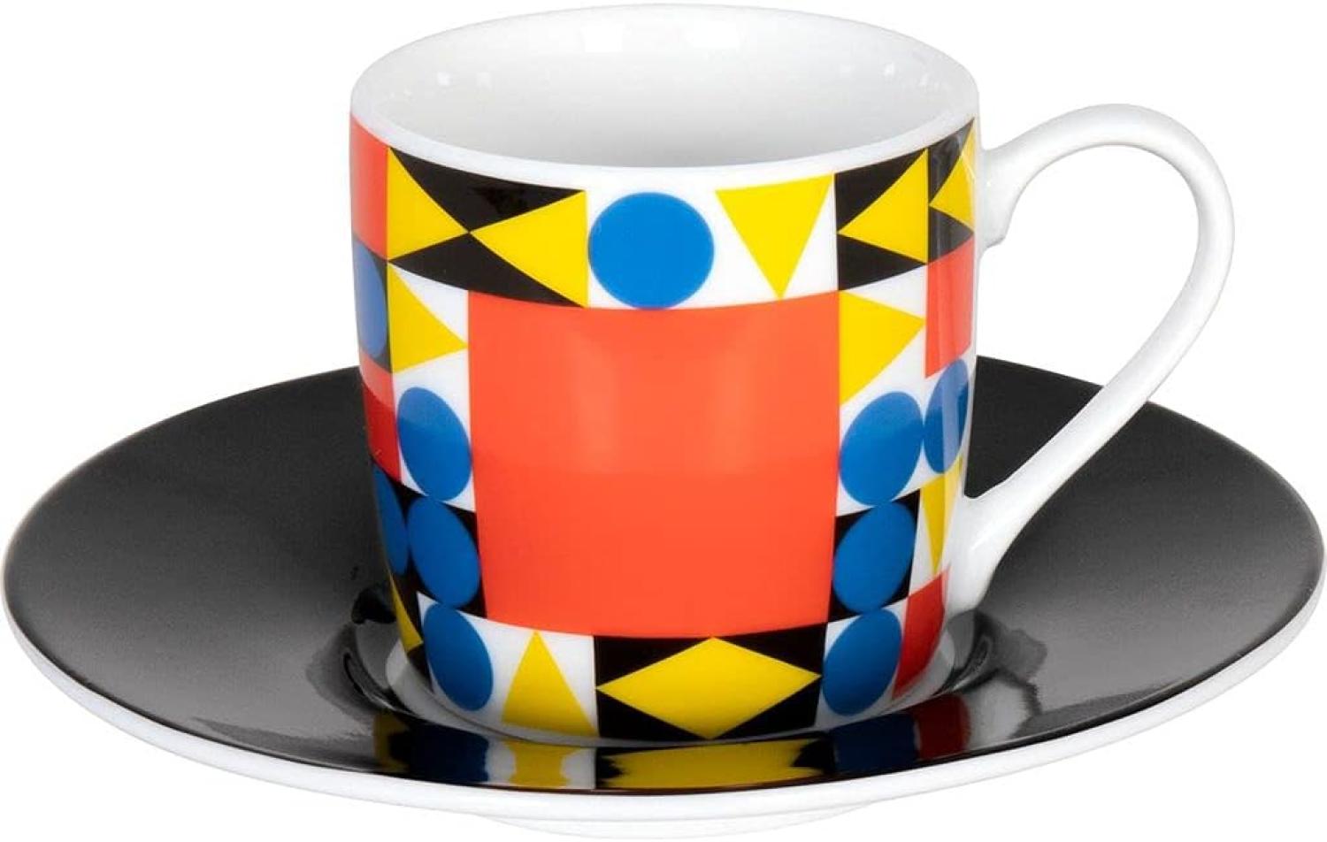 Könitz Bauhaus Quadrat By Typoly Espresso, Espressotasse, Tasse, Becher, Porzellan, 65 ml, 11 5 053 2366 Bild 1