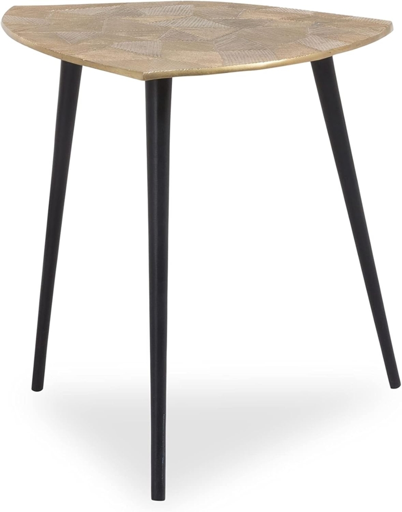M2 Kollektion Singh 1 Couchtisch/Beistelltisch/Tischset, Metall, gold, Durchmesser, Höhe 40cm Bild 1
