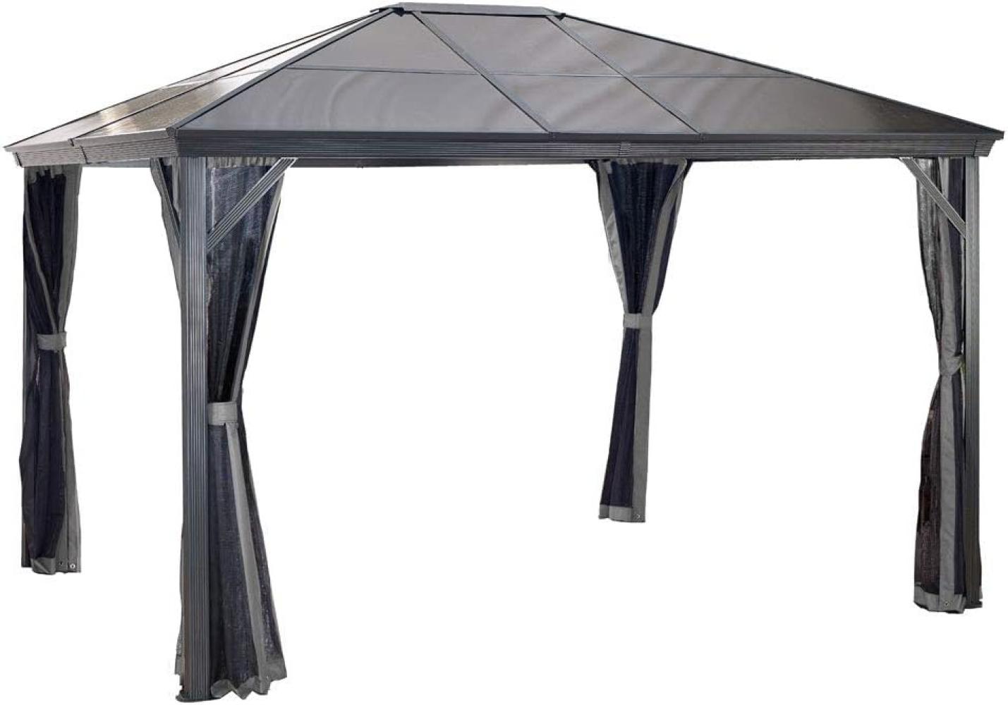 Sojag Aluminium Pavillon Verona 1014 inkl. Moskitonetz | Anthrazit | 298x423x261 cm Bild 1