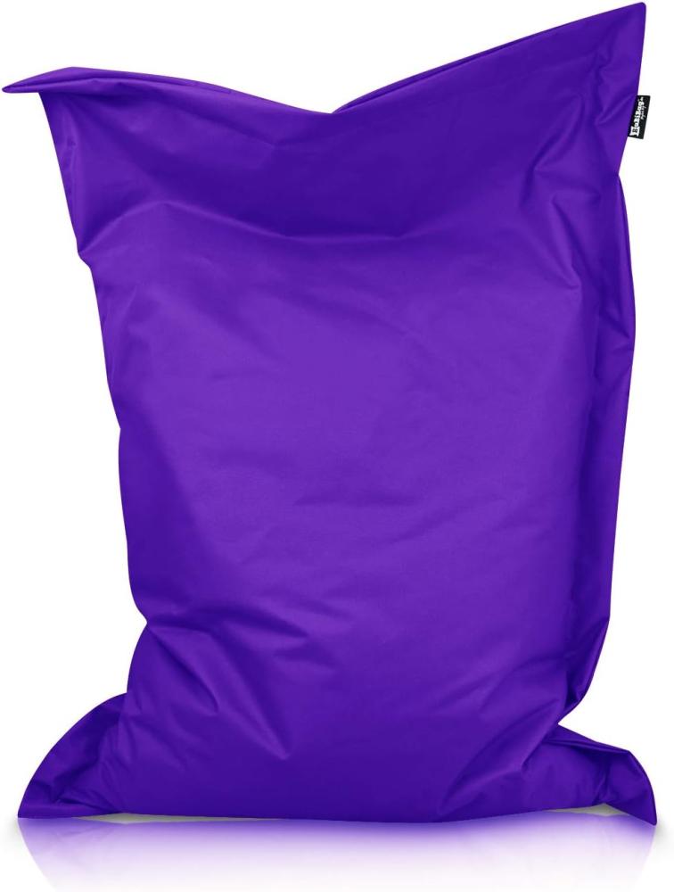 BuBiBag XXL Sitzsack, Outdoor Sitzsäcke für Kinder und Erwachsene, Bodenkissen Beanbag Fatboy wetterfest (Lila 190x145cm) Bild 1