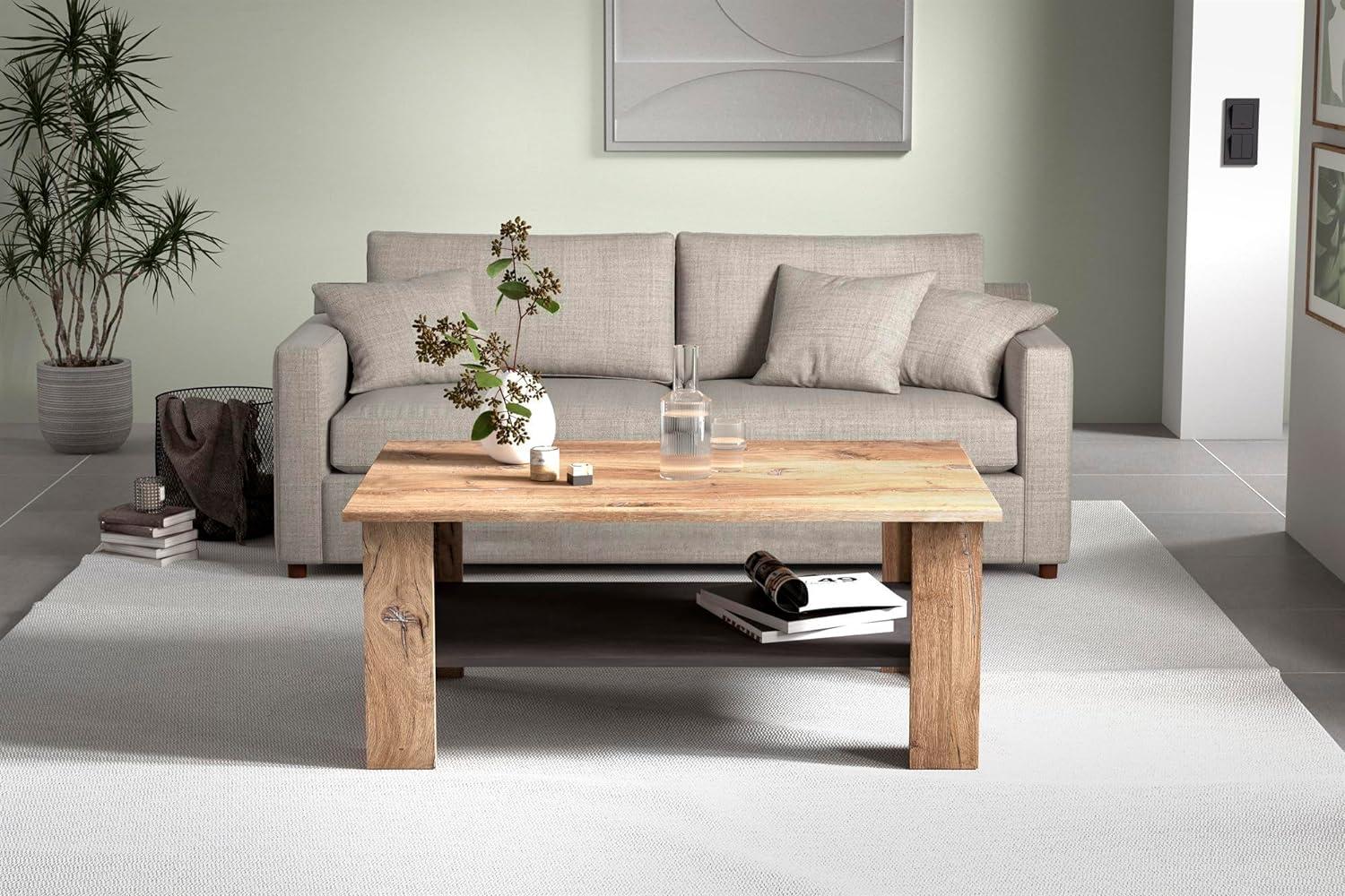 Couchtisch Jacintha 107 x 67 x 46 Flagstaff Eiche/Anthrazit 10223 Bild 1
