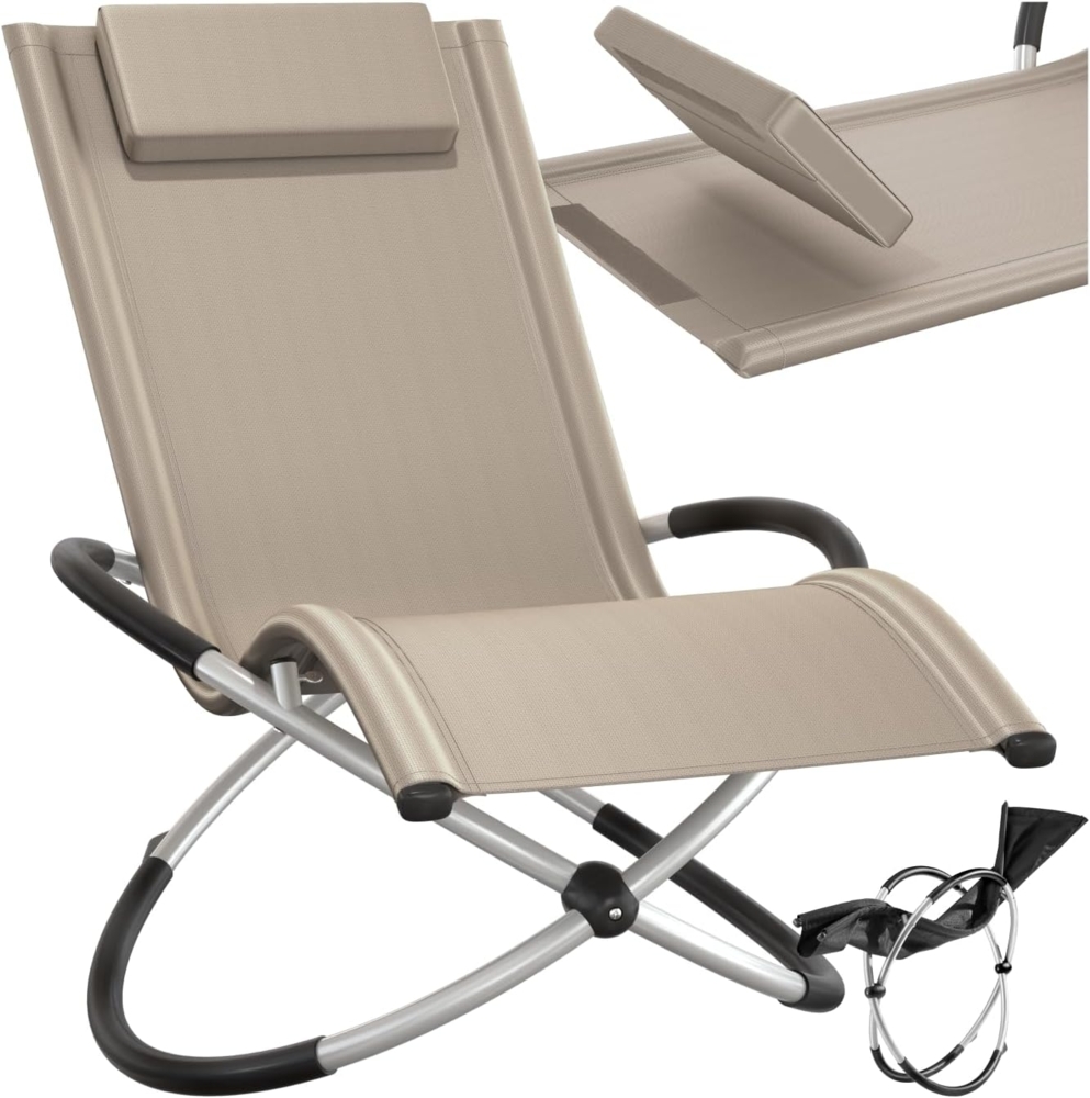 tectake Gartenliege Sonnenliege, 1, 1 St, 1tlg, mit Textilene Bild 1