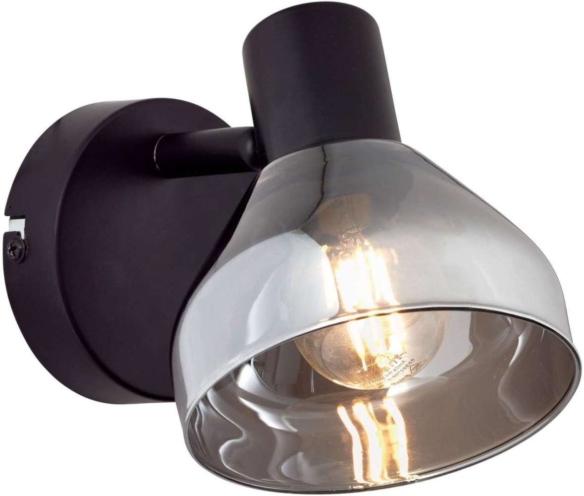 Brilliant Leuchten No. 82710-06 LED Wandspot Reflekt E14 schwarz matt rauchglas Bild 1