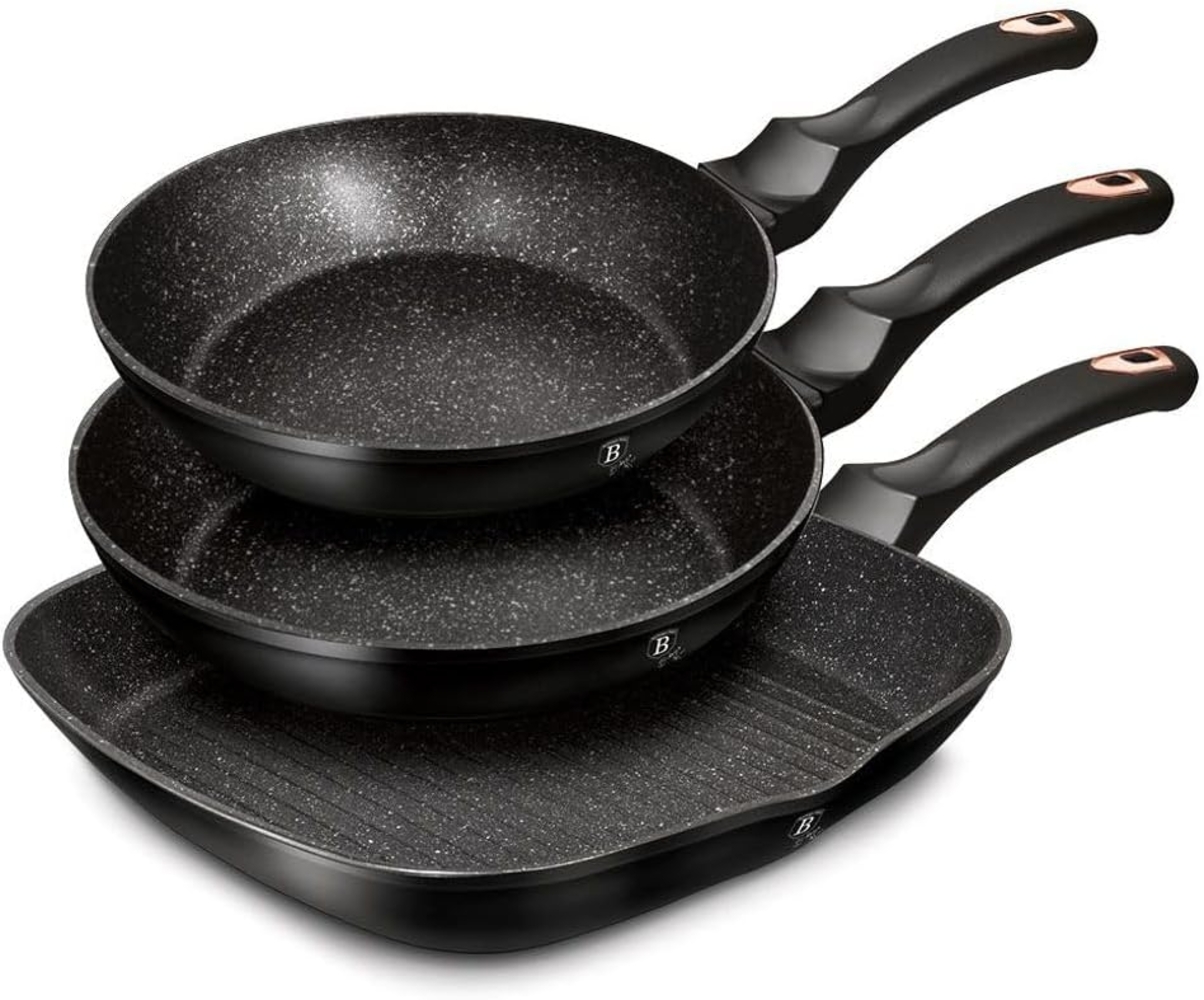 Berlinger Haus Berlinger Haus 3-teiliges Bratpfannenset 20/24/28 cm Black Rose BH6156 Bild 1