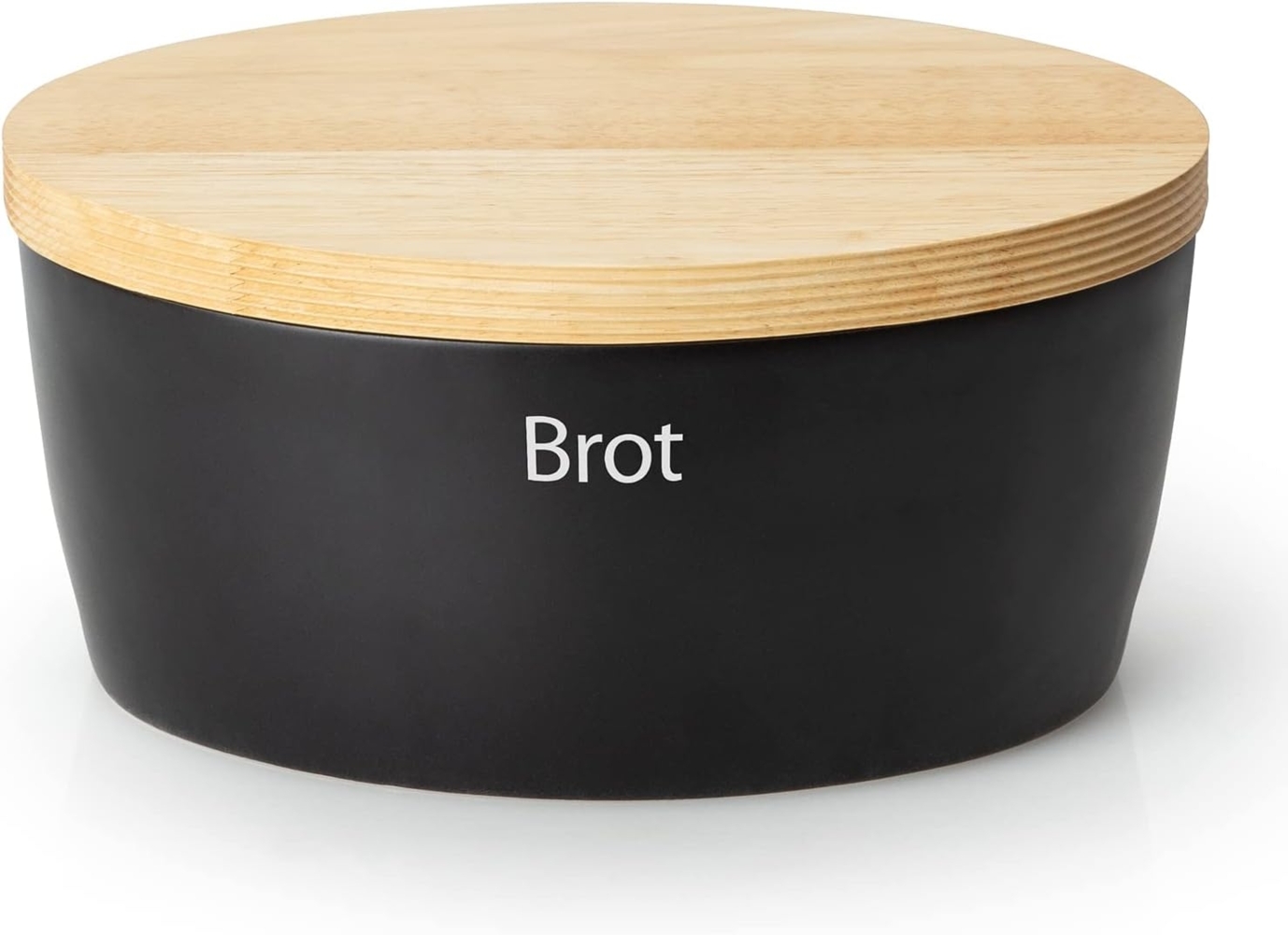 Continenta Brottopf Keramik Oval 27 x 20 x 13,5 cm Schwarz Bild 1