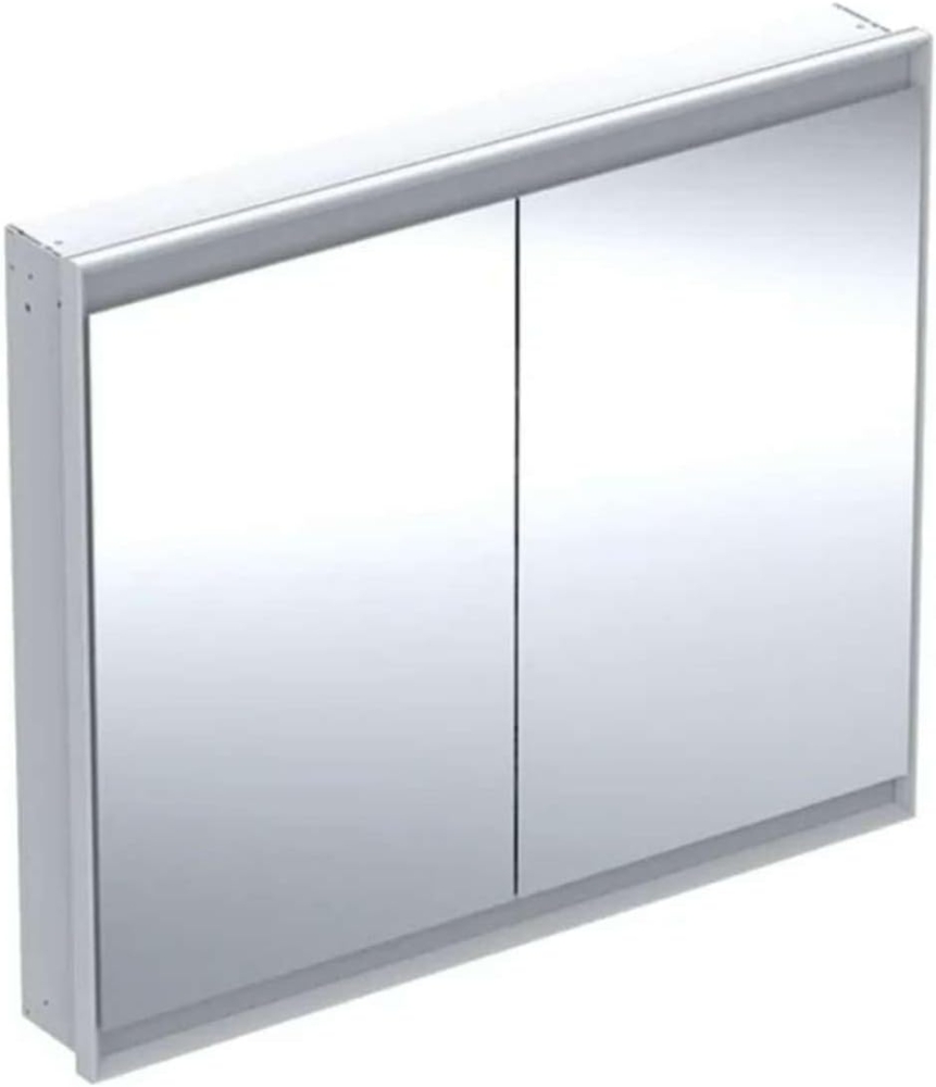 Geberit ONE Spiegelschrank mit ComfortLight, 2 Türen, Unterputzmontage, 105 x 90 x 15 cm, 505.804.00, Farbe: weiss / Aluminium pulverbeschichtet - 505.804.00.2 Bild 1