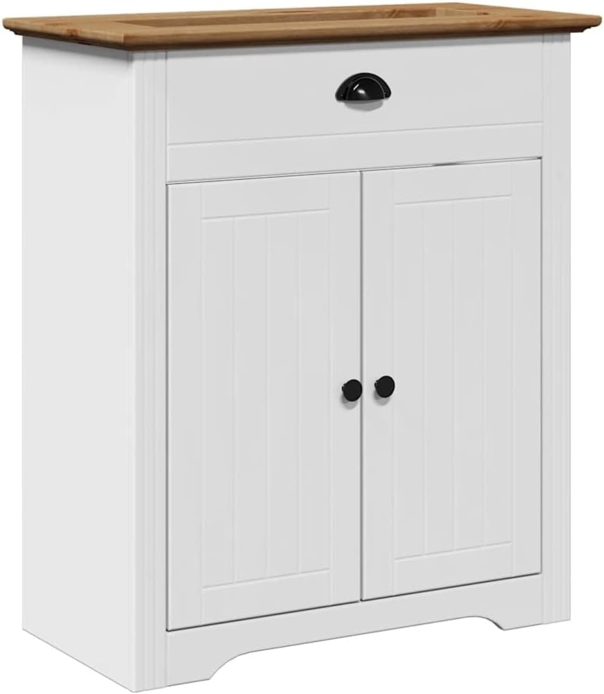 Waschbeckenunterschrank BODO Weiß und Braun 70x35x80 cm 4016864 Bild 1