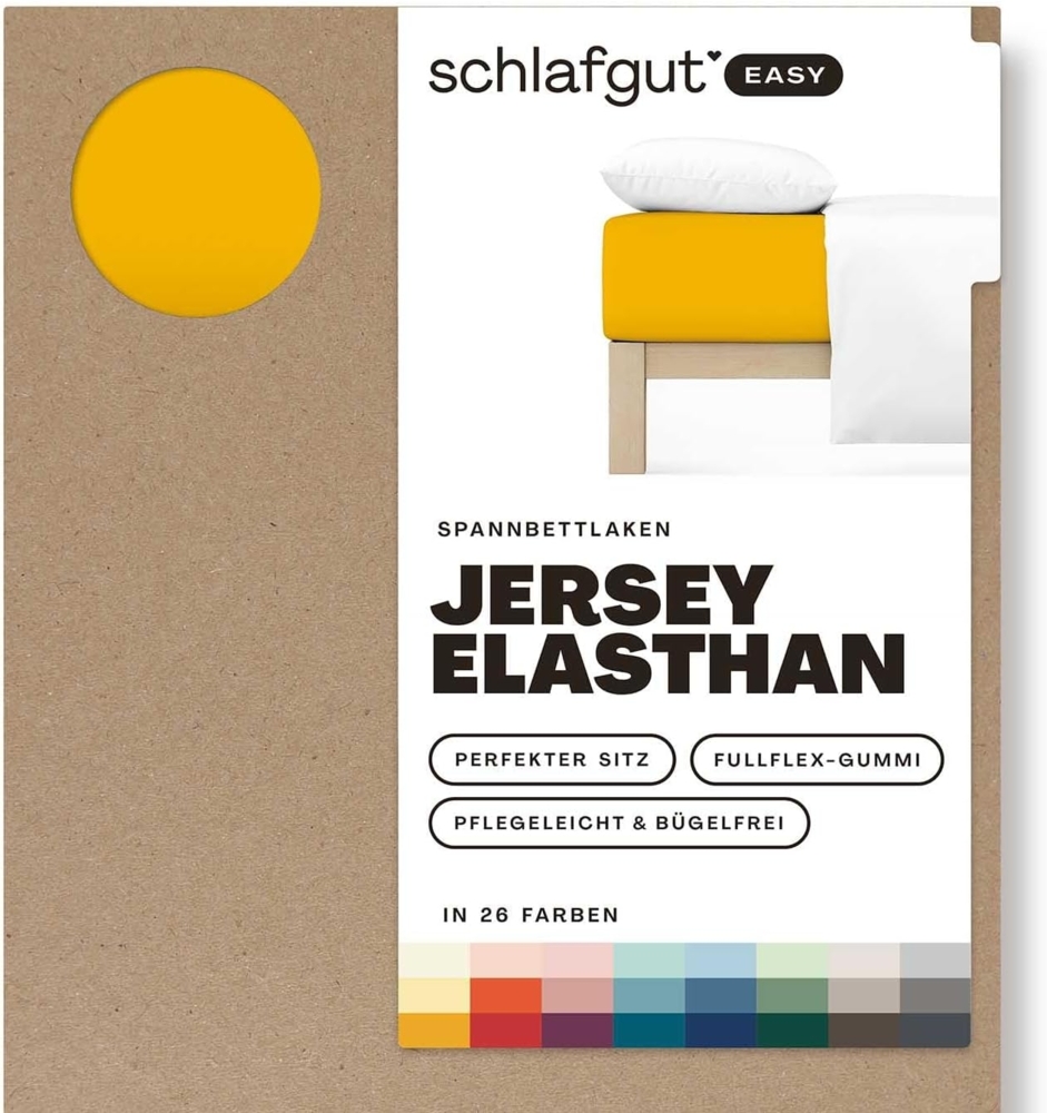 Schlafgut Spannbettlaken EASY Jersey Elasthan, Jersey, Gummizug: rundum, (1 Stück), MADE IN GREEN by OEKO-TEX® Bild 1