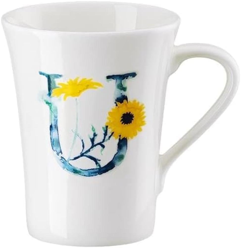 Hutschenreuther Flower Alphabet Becher mit Henkel - U, Bone China, Ursinia, 400 ml, 02048-727400-15505 Bild 1