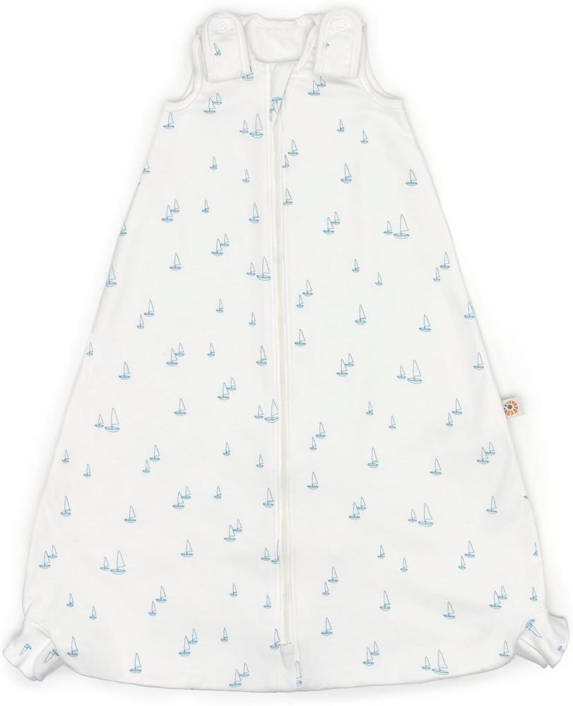 ERGObaby Ganzjahres Baby-Schlafsack mit Füßen Gurtschlitz 6-18 Monate Baumwolle TOG 1 Sommer Winter, On The Move Sailboat Dreams Bild 1