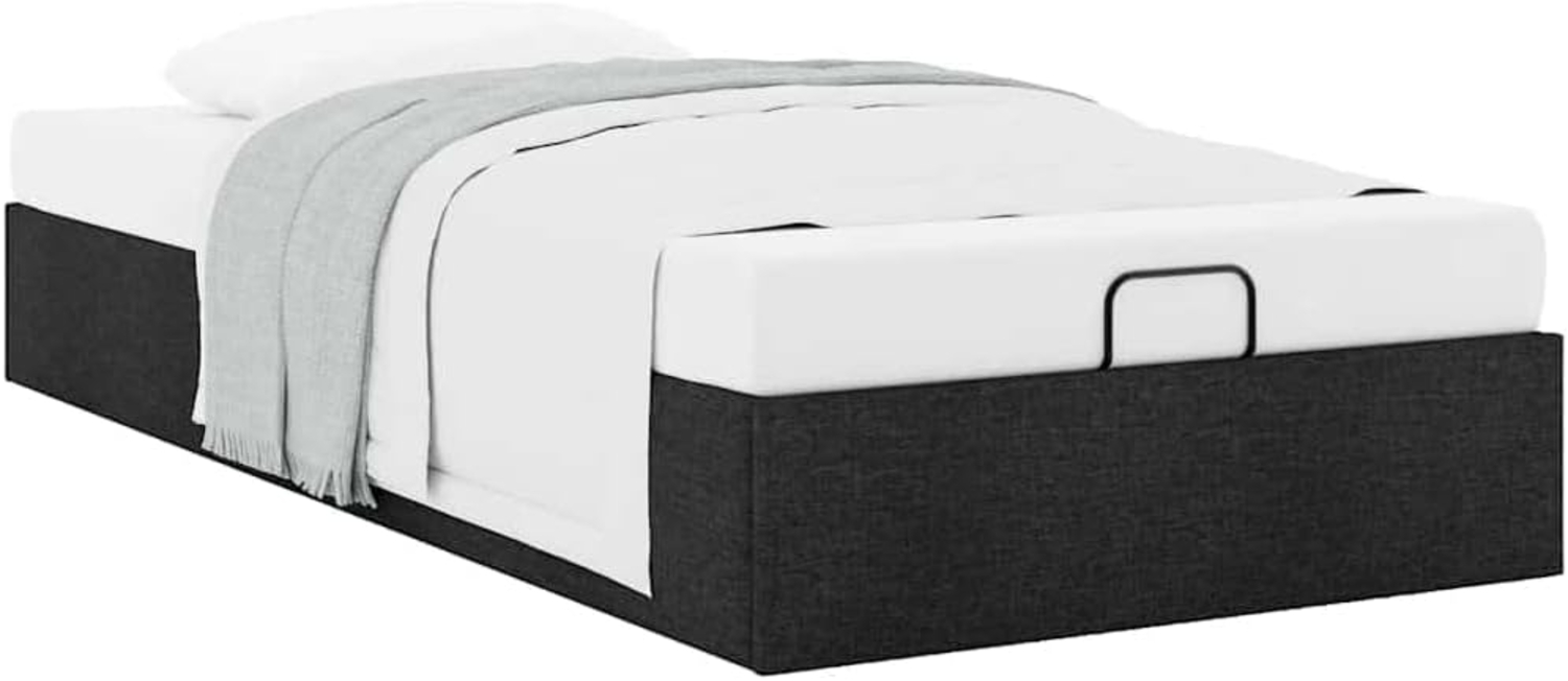 Ottoman-Bett ohne Matratze Schwarz 80x200 cm Stoff 3310835 Bild 1