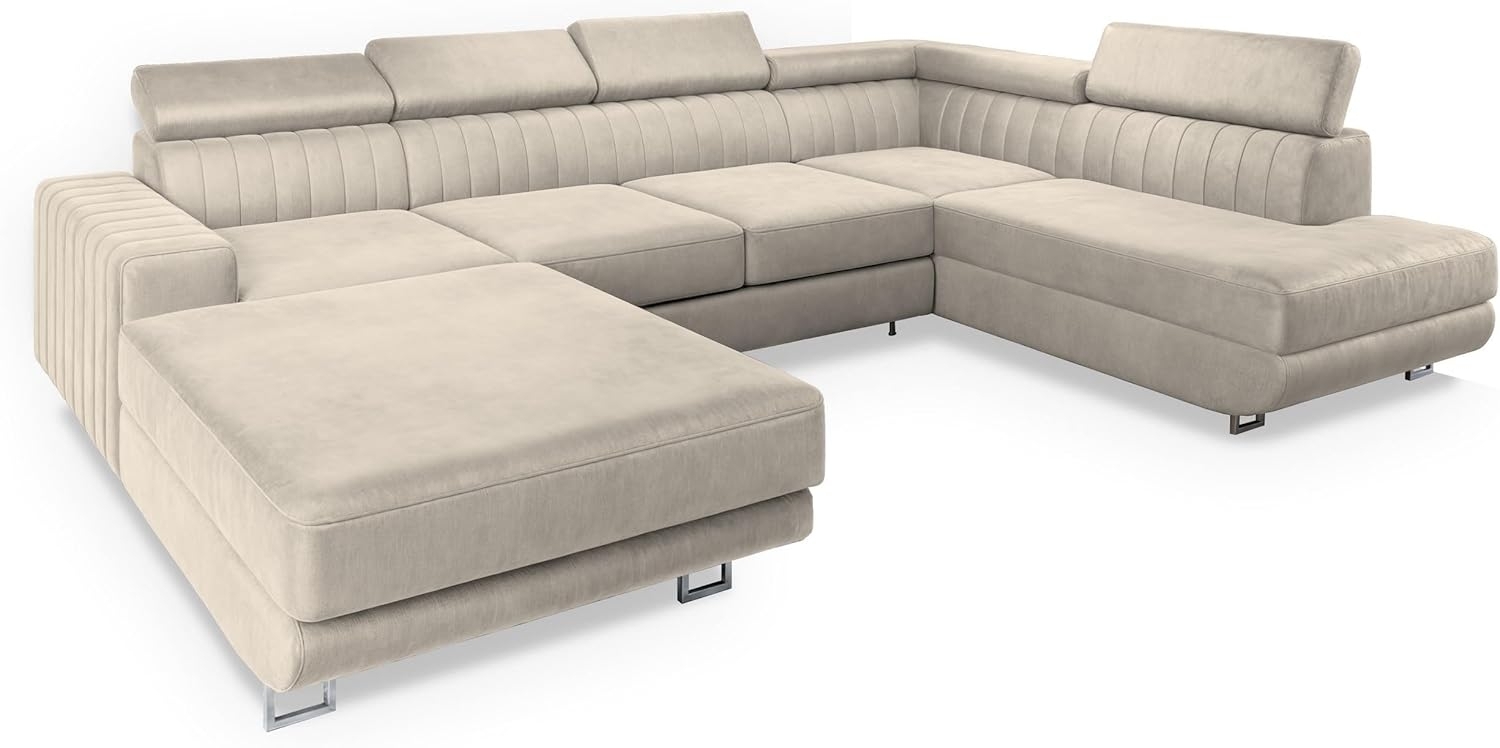 Masseno Ecksofa SIENA mit Schlaffunktion U-Form, Sofa mit Bettkasten Bild 1
