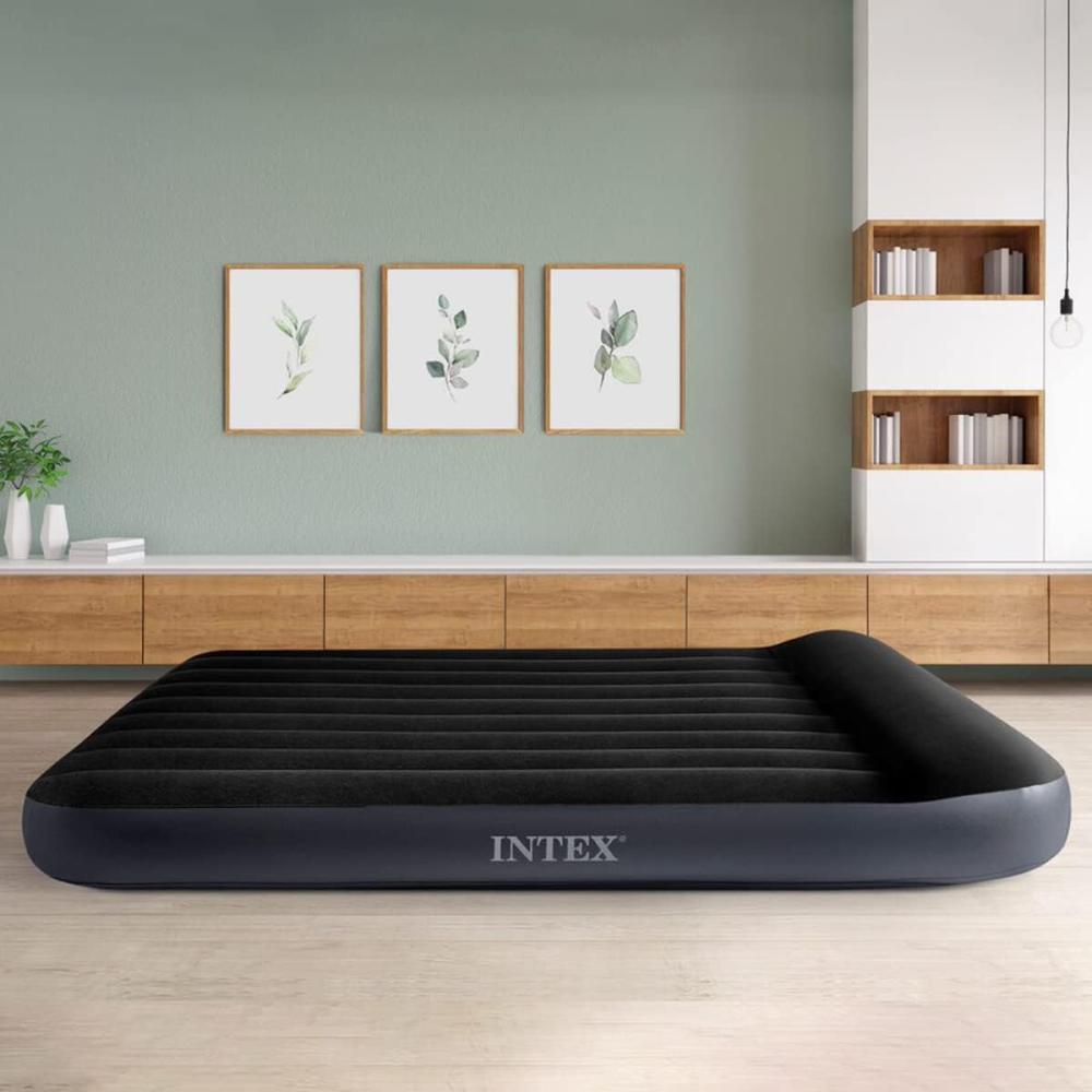 Intex Queen Dura-Beam Pillow Rest Classic Airbed 152 x 203 x 25 cm Bild 1