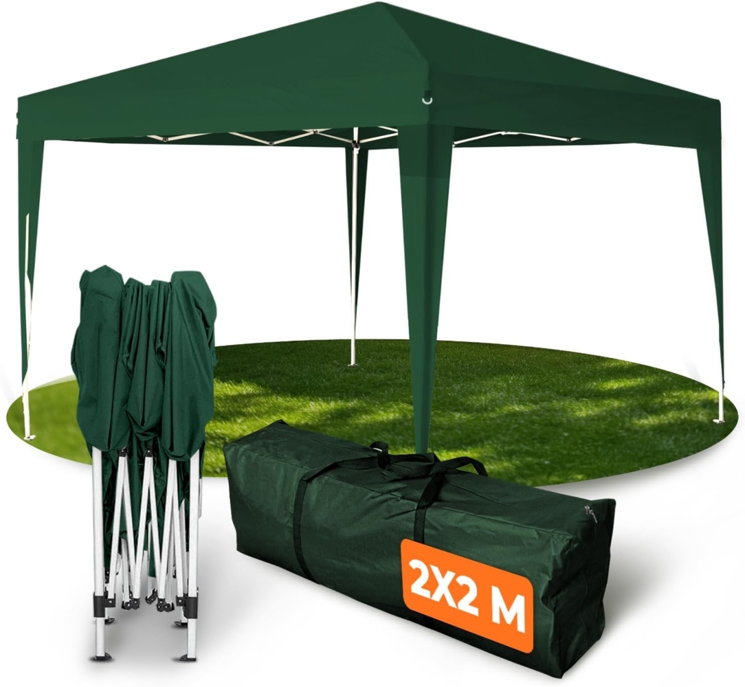 Kronenburg Faltpavillon wasserdicht Dachmaß 2x2 m UV Schutz 50+ Pavillon in Grün Bild 1
