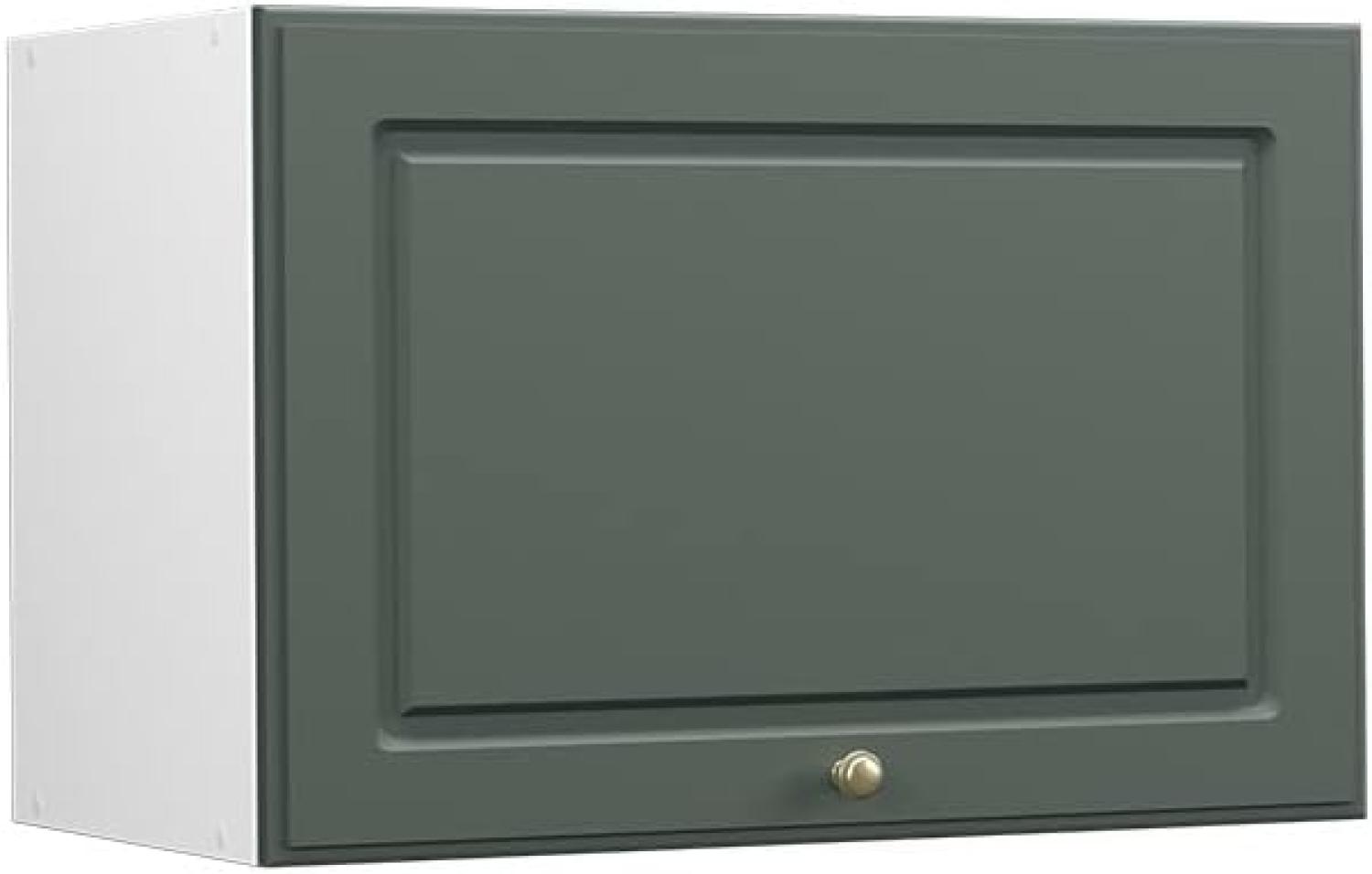 Vicco Küchenschrank Küchenmöbel Fame-Line Landhaus Küche Einbauküche Küchenzeile Blende Unterschrank Hochschrank Hängeschrank (Weiß-Grün-Gold, Hängeschrank 60 cm flach) Bild 1