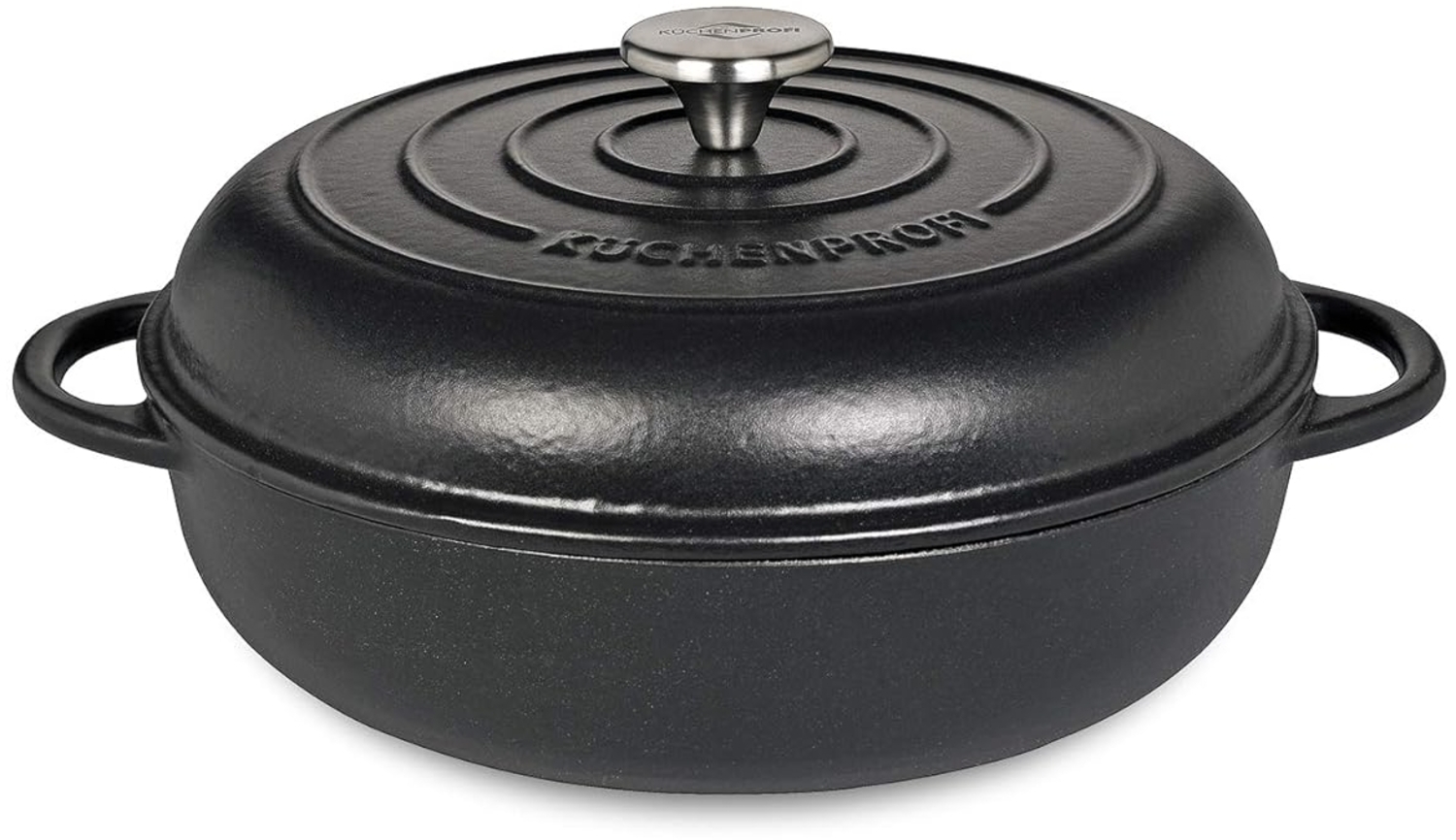 Gourmetpfanne m. hohem Deckel, 28 cm classic black Bild 1