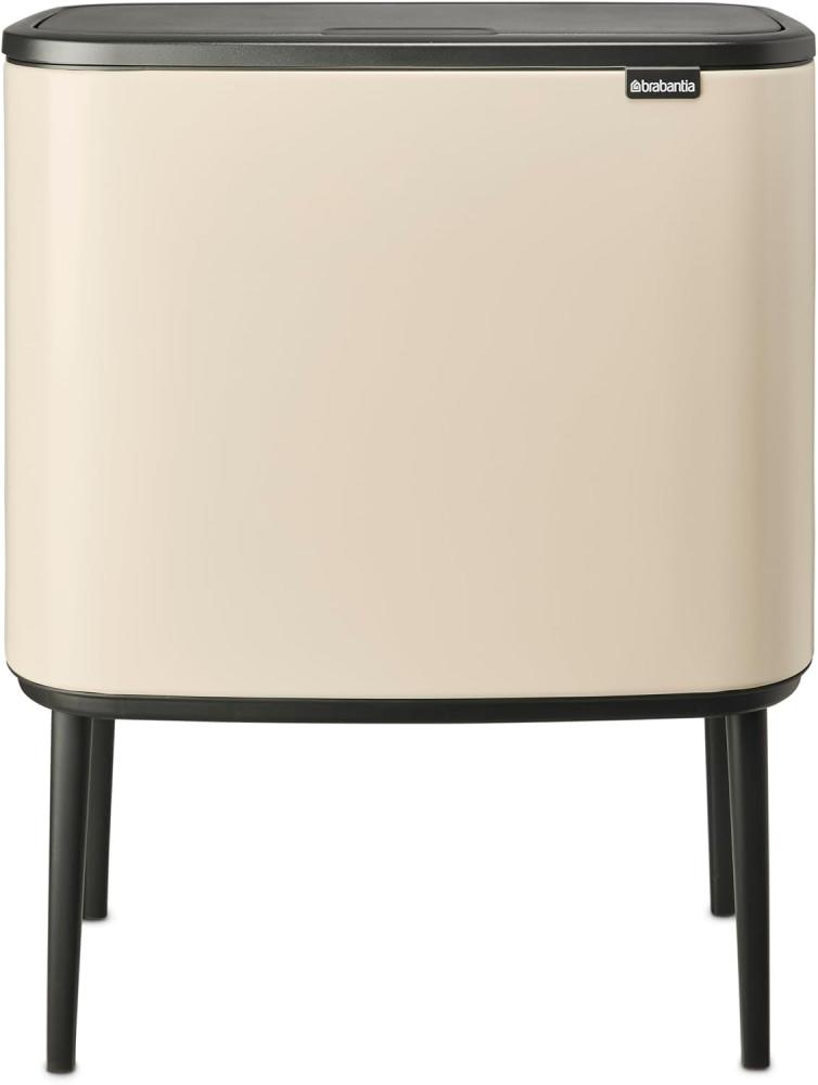  Brabantia 'Bo Touch Bin' Mülleimer, Stahl, 33 (3x 11) Liter, Soft Beige Bild 1