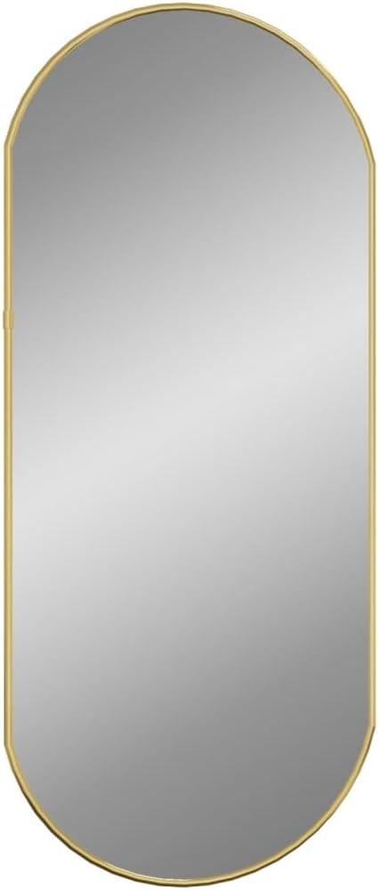 vidaXL Wandspiegel Golden 70x30 cm Oval 348198 Bild 1