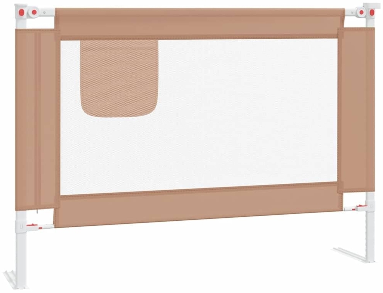 Kleinkind-Bettschutzgitter Taupe 90x25 cm Stoff Bild 1