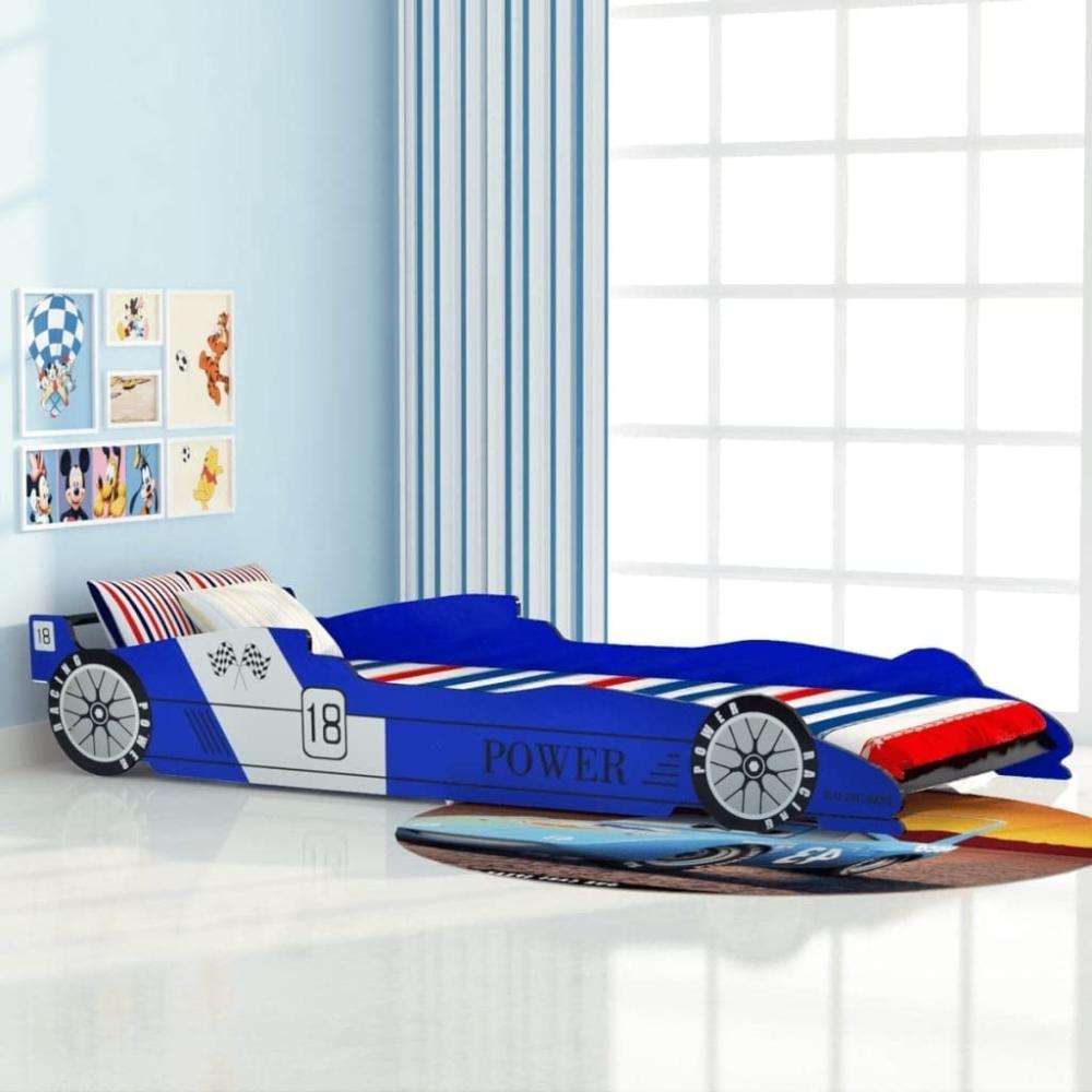 Rennwagenbett >294146< (LxBxH: 225 x 94 x 38 cm) in Blau aus MDF - 225 x 94 x 38 (LxBxH) Bild 1