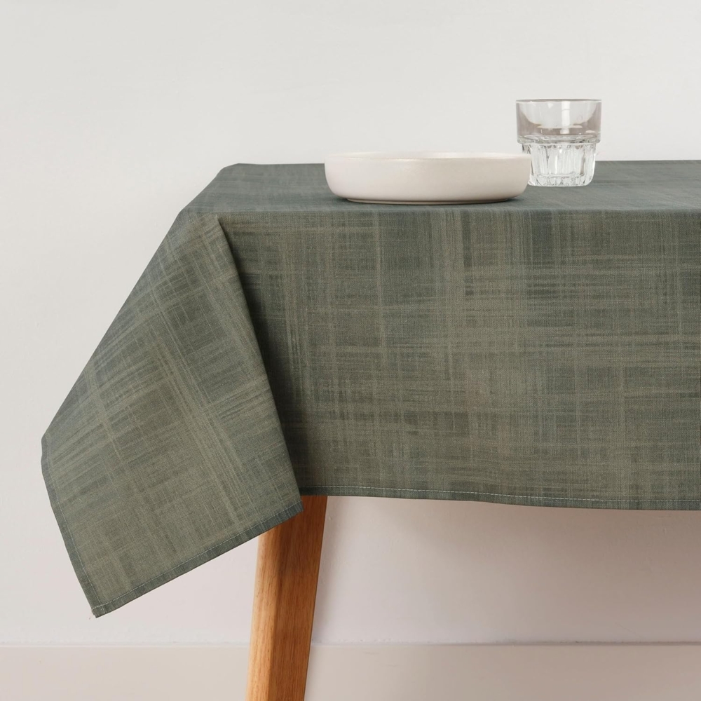 Belum Tischdecke, schmutzabweisend, Größe 200x140 cm, extraweich, Taupe – Tischdecke aus 100% Baumwolle, 100% Bio-Baumwolle, einfarbig, Tischdecke Bild 1