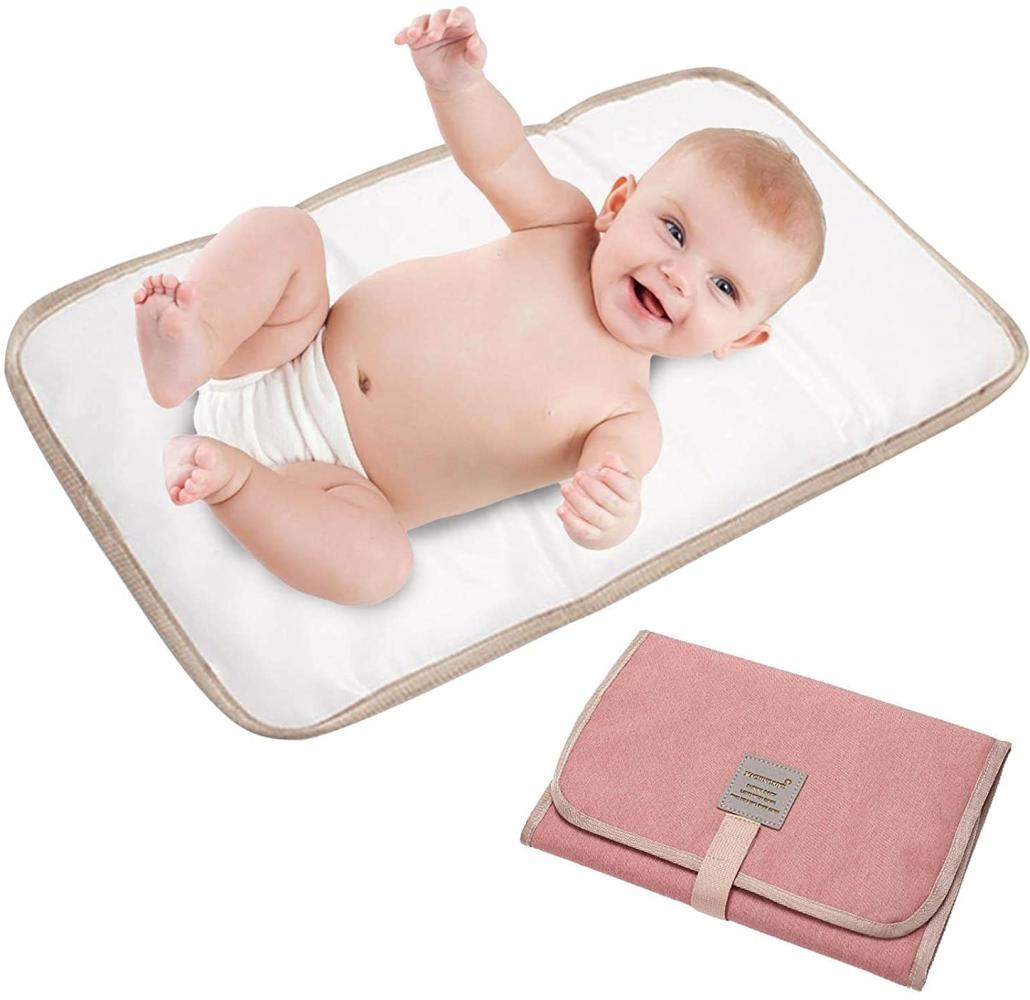 Wickelunterlage – tragbare Wickelunterlage für Babys | wasserdichte Reise-Wickeltischunterlage für Neugeborene, erweiterte gepolsterte Wickelunterlage, Babyparty, Geschenke Bild 1