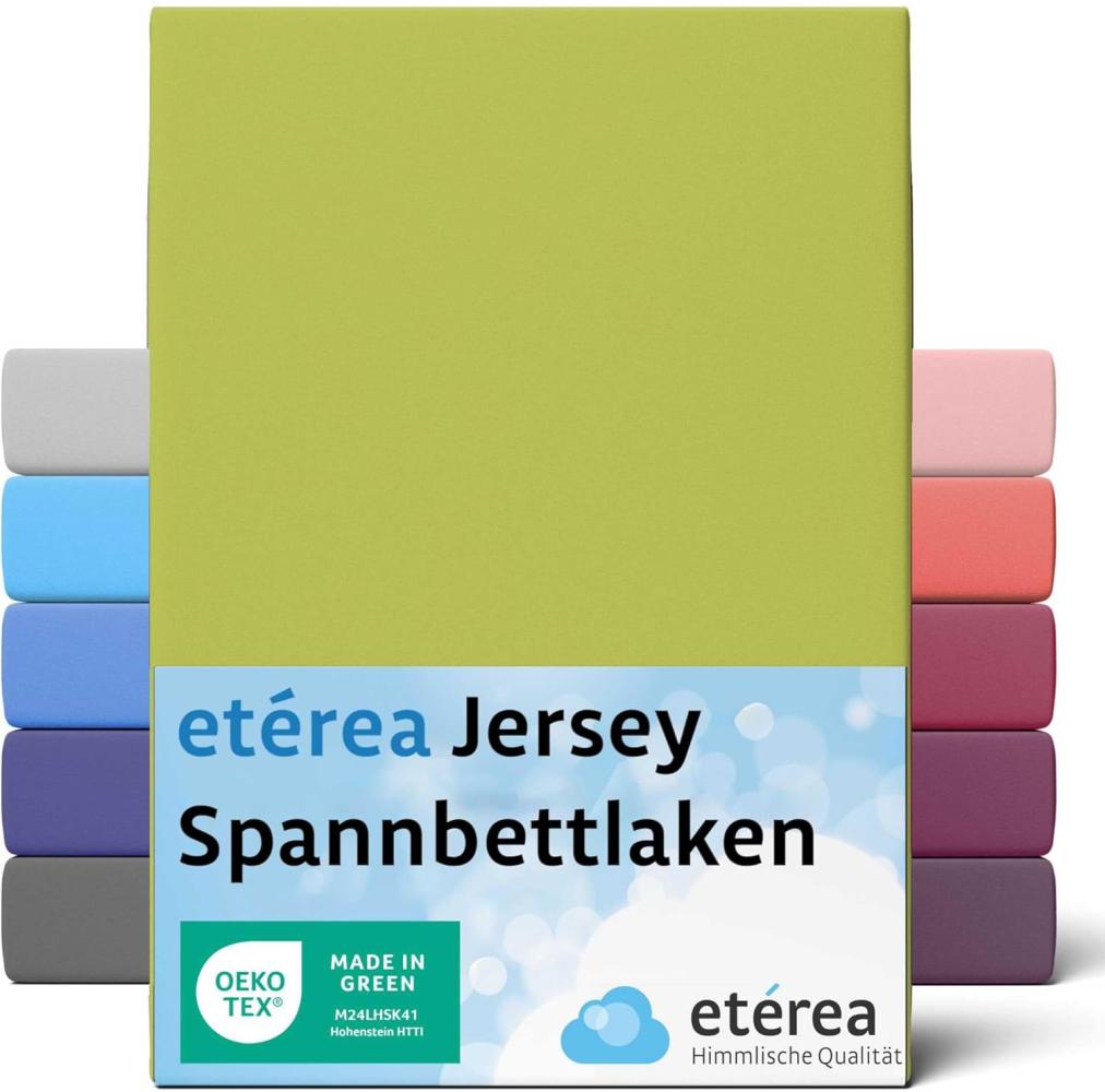 etérea Comfort Jersey Spannbettlaken Jade 200x200 cm - 200x220 cm Bild 1