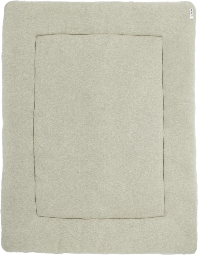 Meyco Knit Basic Laufstallteppich Grau Melange 77x97 cm Ecru Bild 1