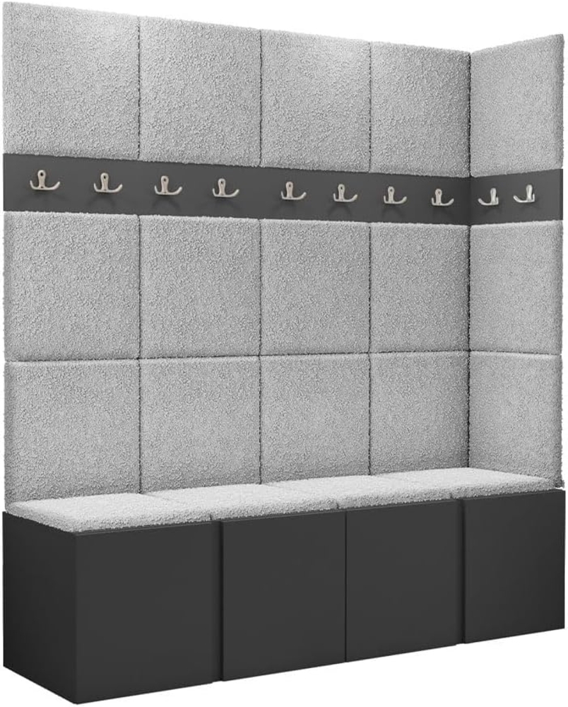 Garderoben-Set Monati II, Graphit, Farbe: Abriamo 06 Bild 1