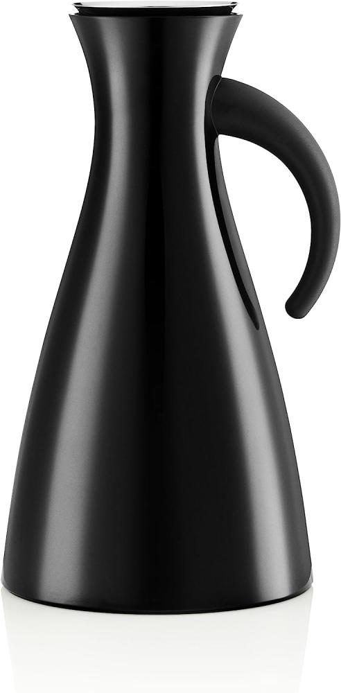 Eva Solo Isolierkanne, Kaffeekanne, Thermokanne, Teekanne, Glas/Kunstoff/Edelstahl, Schwarz, 1 L, 502910 Bild 1