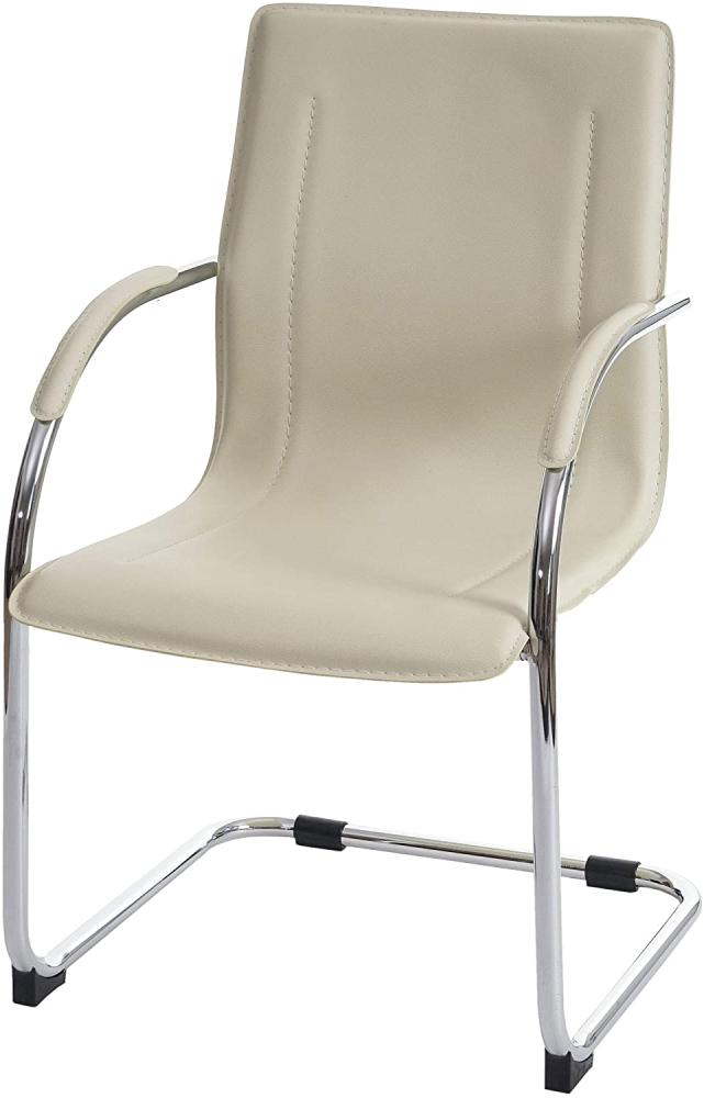 Konferenzstuhl Samara, Besucherstuhl Freischwinger ~ creme Bild 1