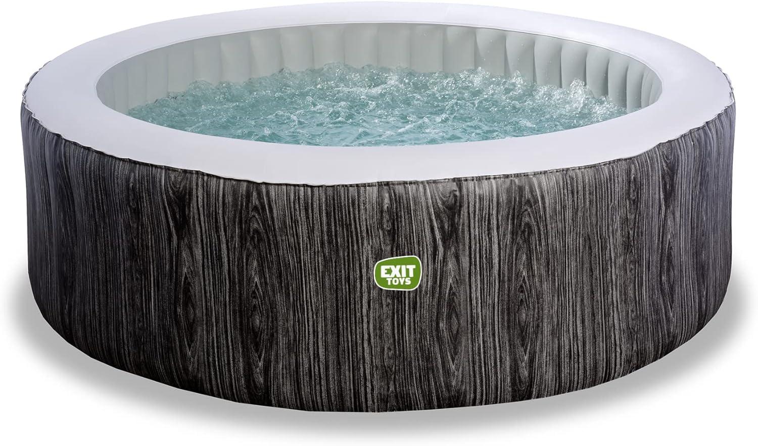 EXIT Swimming Pool Spa Whirlpool rund Deluxe 4 Personen grau Bild 1