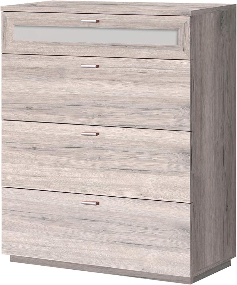 FORTE Nexus Kommode, Holzwerkstoff, Beige/Braun, 79,9 x 98,8 x 40 cm Bild 1