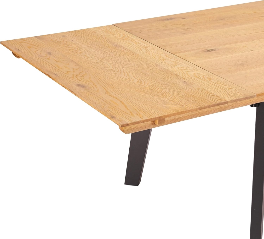 Ibbe Design Ansteckplatte Tischplatte für Sentosa Ausziehbar Esstisch Natur Geölt Massiv Eiche Holz Esszimmer Tisch, 100 x 500 x 5 cm Bild 1