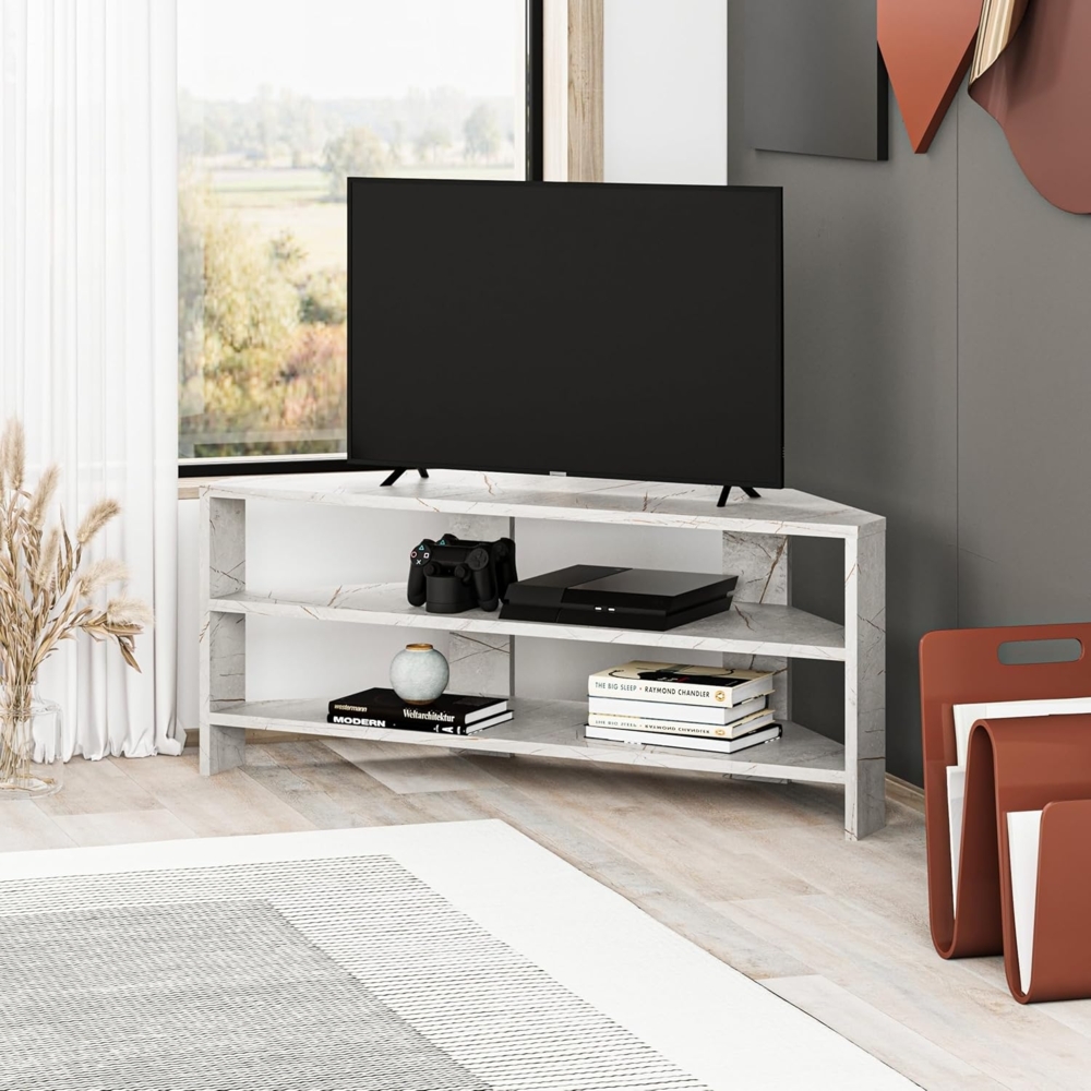 Decortie TV-Schrank Thales (1 set) Modernes Eck-Fernsehgerät Multimedia-Center, 110 x 36 x 45 cm Bild 1