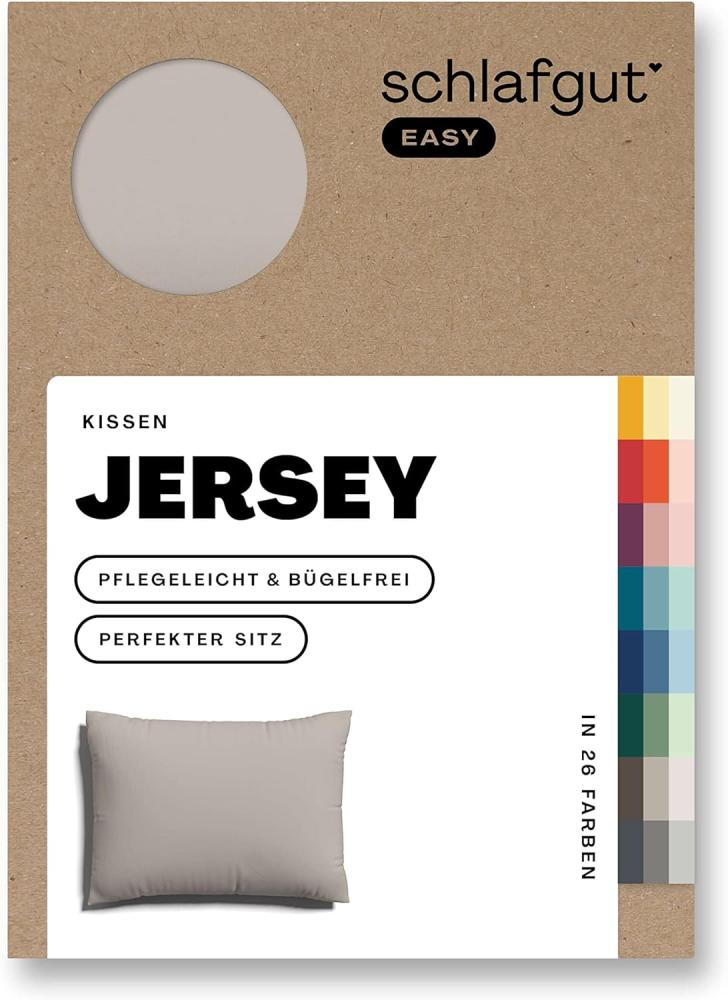 Schlafgut Kissenbezug EASY Jersey, (1 Stück), Kissenhülle mit Reißverschluss, weich und saugfähig, Kissenbezug Bild 1