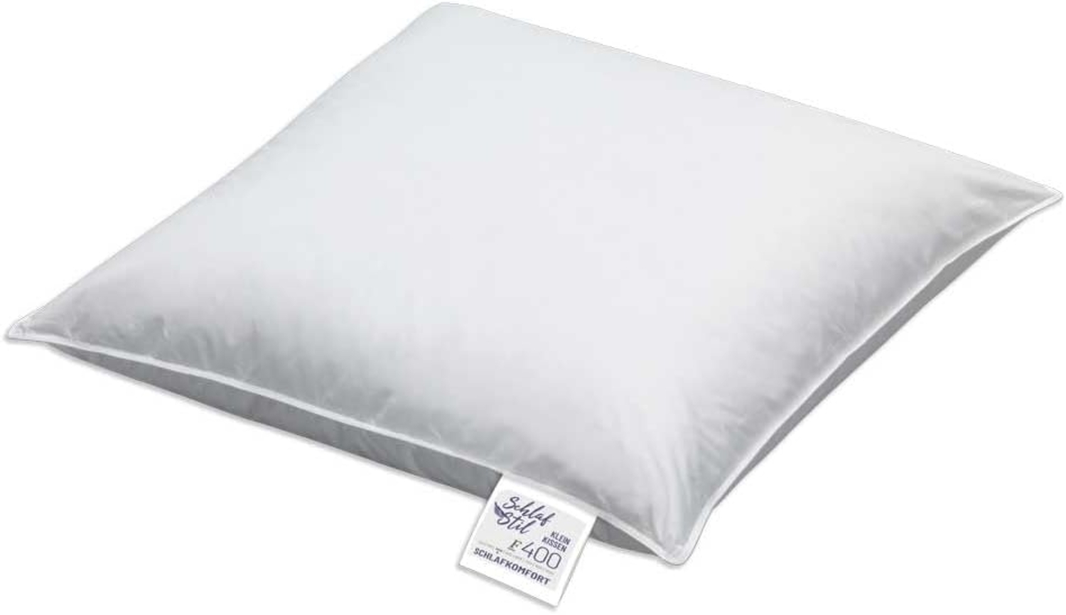 Schlafstil Baumwollkissen F400, Füllung: 100% Polyester, Bezug: 100% Baumwolle, hergestellt in Deutschland, allergikerfreundlich Bild 1